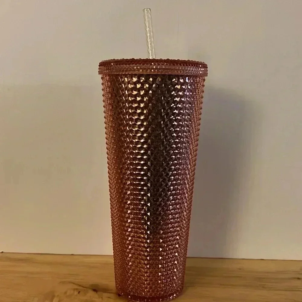 Starbucks Limited Edition Rose Gold‎ Studded Tumbler Venti 24oz Cup HTF